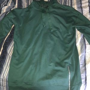 Long sweatshirt with zipper